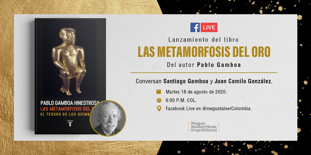 Lanzamiento del libro 'La metamorfosis del oro' de Pablo Gamboa