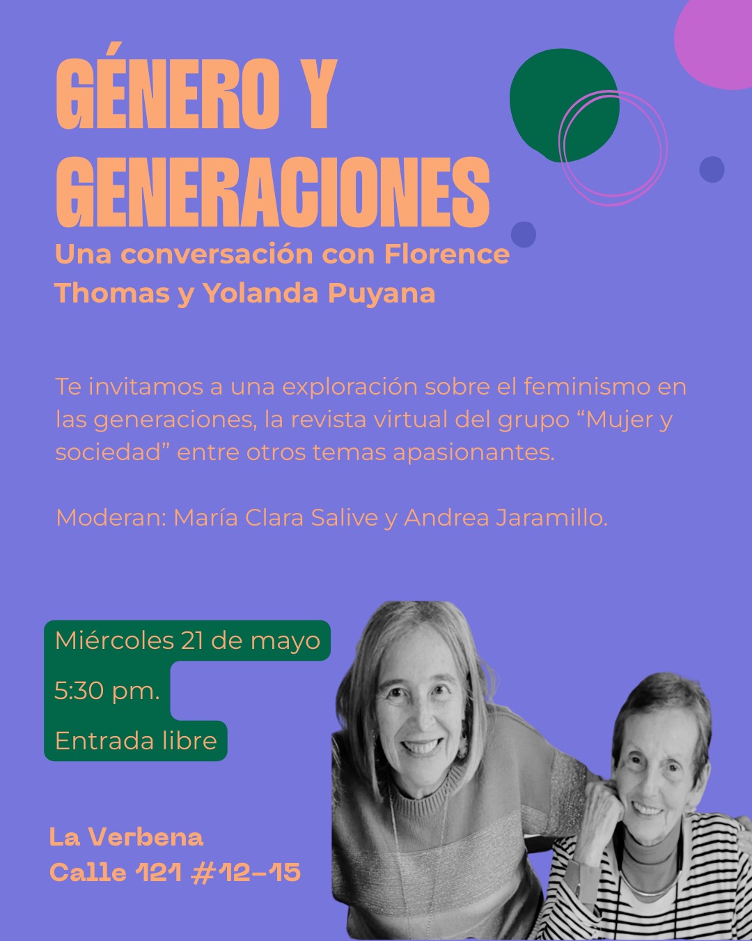 Género y Generaciones. Una conversación con Florence Thomas y Yolanda Puyana