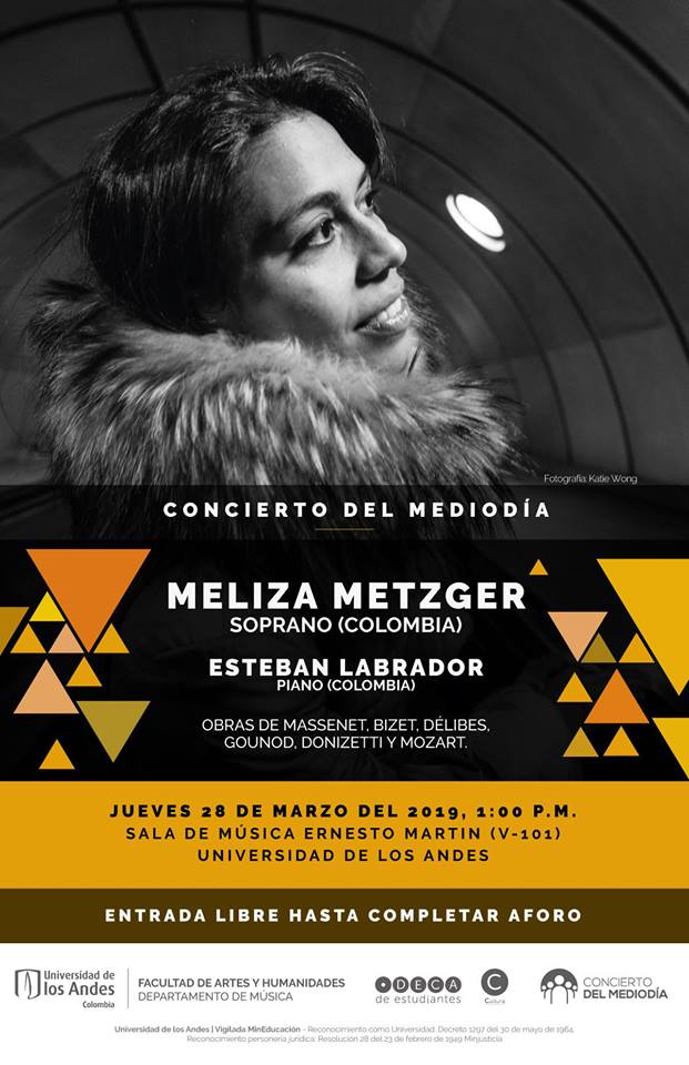 Concierto del mediodía: Meliza Metzger, soprano