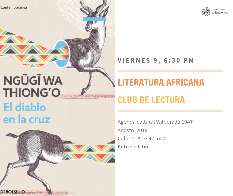 El diablo en la cruz por Ngugi wa Thiong'o. Literatura africana: Club de lectura.