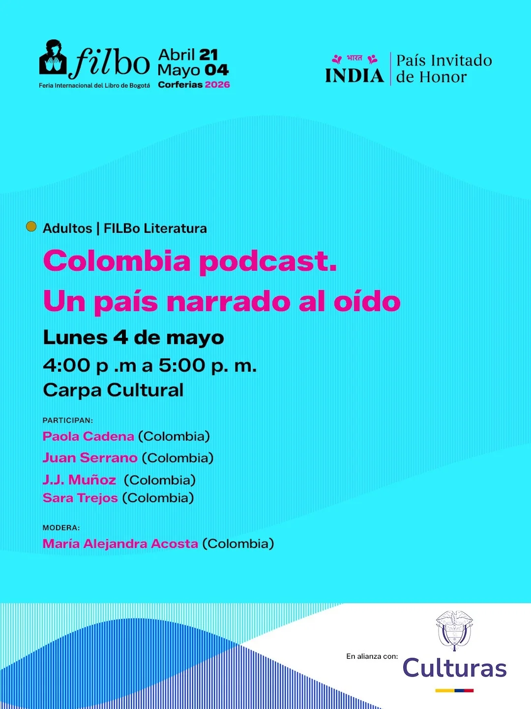 Colombia podcast. Un país narrado al oído | FILBo 2026