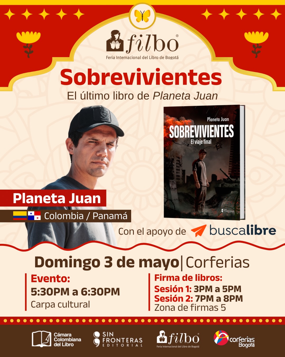 Planeta Juan en un viaje hacía las guerras que están incendiando el mundo, presenta su nuevo y tercer libro "sobrevivientes" | FILBo 2026