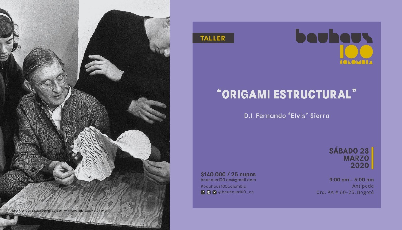Taller Origami Estructural - D.I. Fernando "Elvis" Sierra