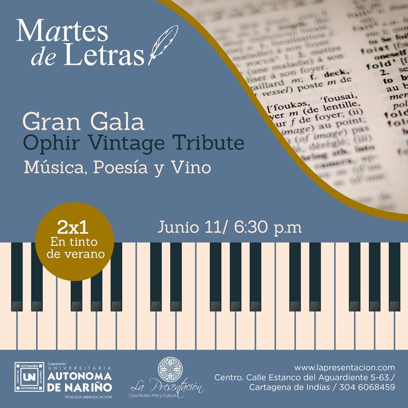 Martes de Letras - Gran Gala Ophir Vintage Tribute