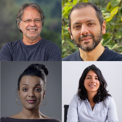 Mia Couto, Omar El Akkad y Nesrine Malik en conversación con Camila Osorio