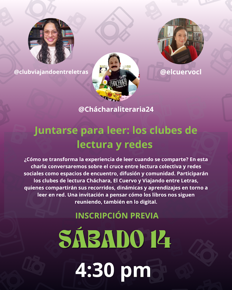 Festival Percha y letras. Juntarse para leer: los clubes de lectura y redes.