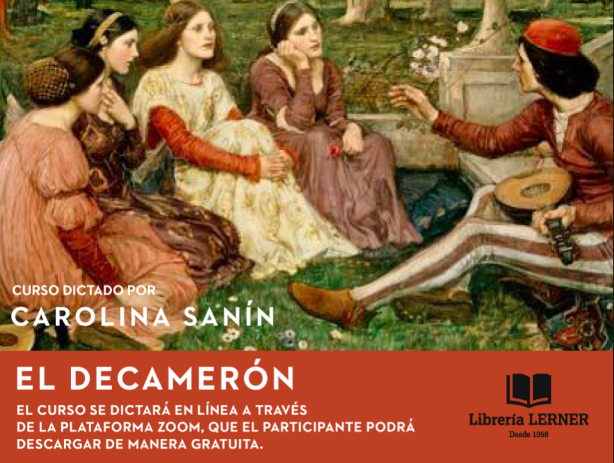 Curso en línea: «Decamerón» dictado por Carolina Sanín (5 sesiones)